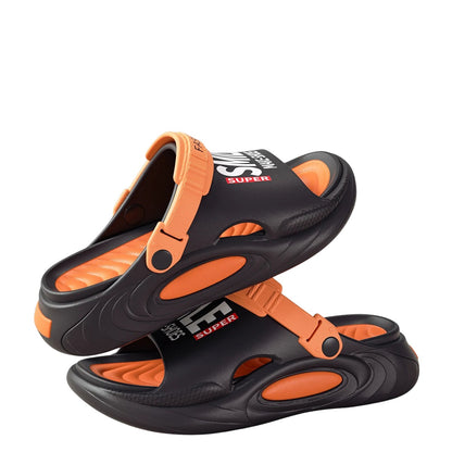 2025 Summer & Spring Support Slides for Men – Cushioned Thick Sole Pain Relief Slippers