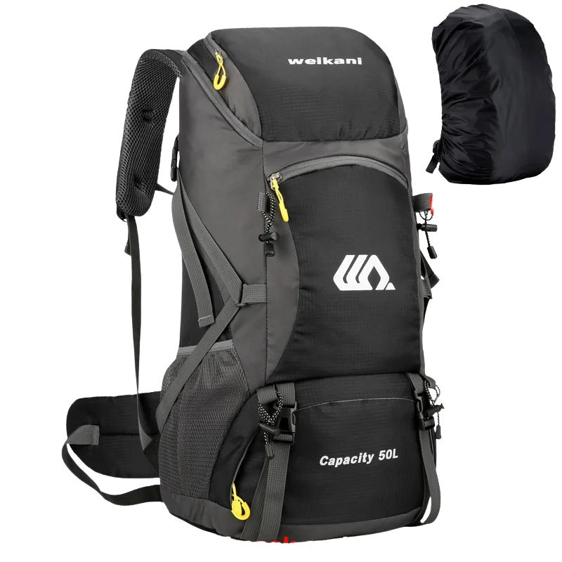 50L Large Travel Backpack – Multifunctional Outdoor Rucksack