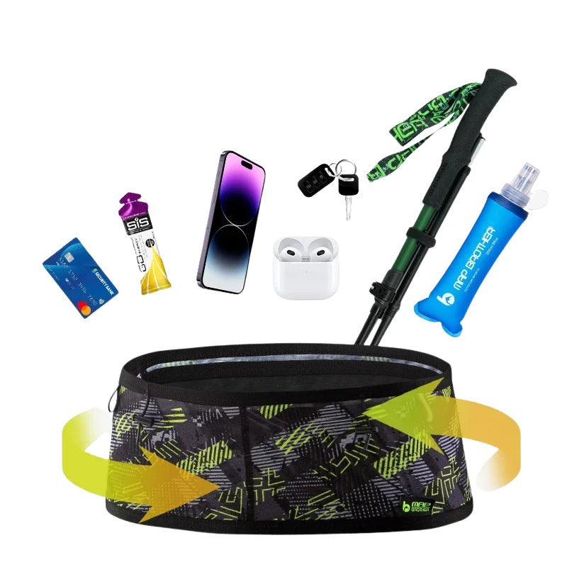 MAP BROTHER W1001 Woven Elastic Sports Waist Bag – Running, Triathlon & Cycling Race Belt