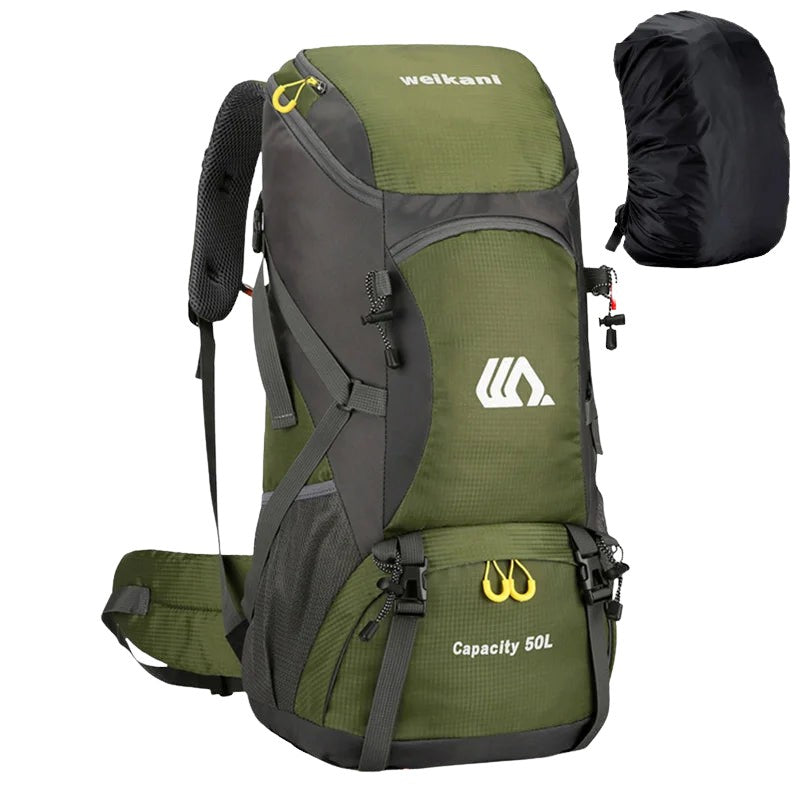 50L Large Travel Backpack – Multifunctional Outdoor Rucksack