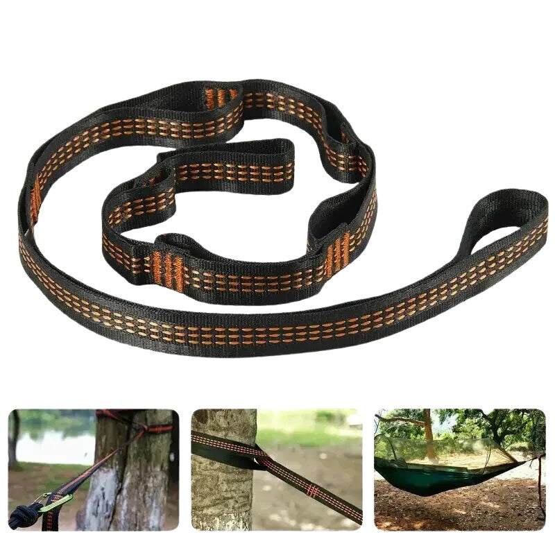 Black Hammock Straps – Durable Outdoor Camping Support