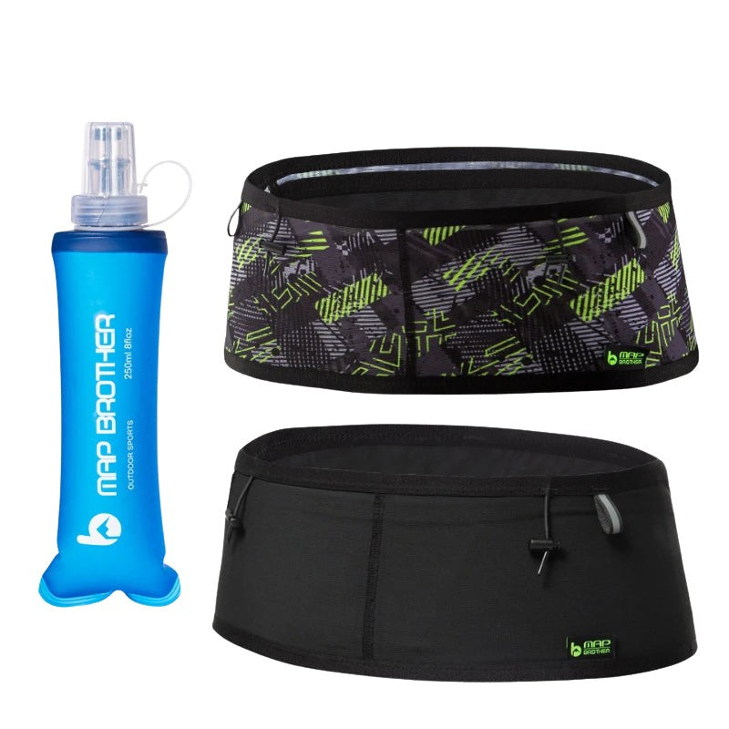 MAP BROTHER W1001 Woven Elastic Sports Waist Bag – Running, Triathlon & Cycling Race Belt