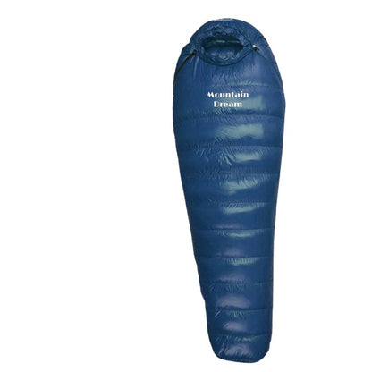 KOSRTON White Goose Down Sleeping Bag – Mummy Style, 3-Season, Winter Camping, Lightweight & Warm