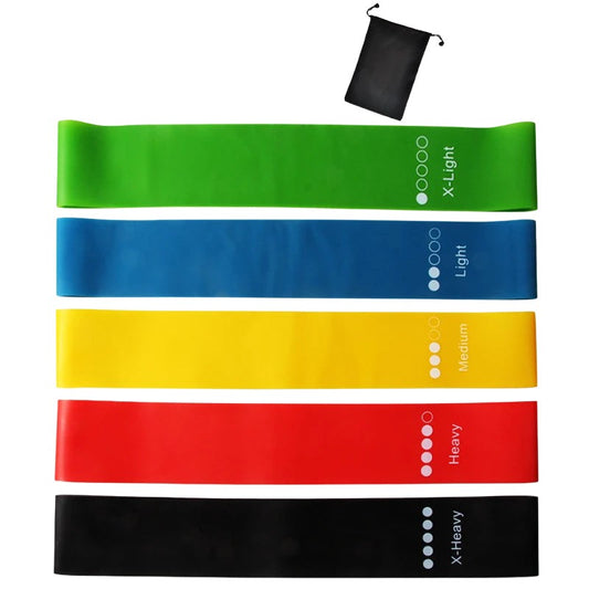 5-Piece Yoga Resistance Band Set – Strengthen & Tone Anywhere