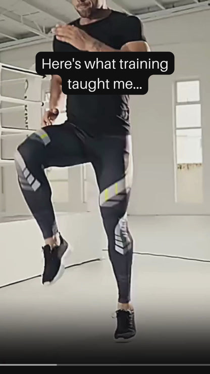 Men’s Compression Running Leggings Quick Dry Gym Fitness Training Sports Tights Pants